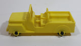 Vintage 1960s Reliable Toys Yellow Jeep Military Army Style Yellow Hard Plastic Toy Car Vehicle