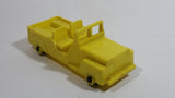 Vintage 1960s Reliable Toys Yellow Jeep Military Army Style Yellow Hard Plastic Toy Car Vehicle