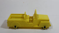 Vintage 1960s Reliable Toys Yellow Jeep Military Army Style Yellow Hard Plastic Toy Car Vehicle