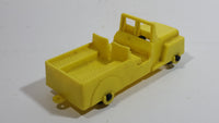 Vintage 1960s Reliable Toys Yellow Jeep Military Army Style Yellow Hard Plastic Toy Car Vehicle