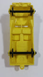 Vintage 1960s Reliable Toys Yellow Jeep Military Army Style Yellow Hard Plastic Toy Car Vehicle