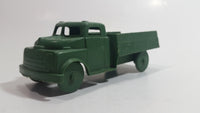 Vintage 1960s Reliable Toys Style Olive Green Army Truck Hard Plastic Toy Car Vehicle