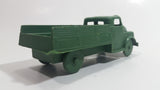 Vintage 1960s Reliable Toys Style Olive Green Army Truck Hard Plastic Toy Car Vehicle