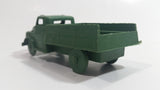 Vintage 1960s Reliable Toys Style Olive Green Army Truck Hard Plastic Toy Car Vehicle