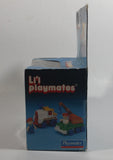 Vintage 1985 Li'l Playmates No. 780590 Mobile Crane Truck Orange, Green and Blue Plastic Toy Car Vehicle New in Box
