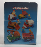 Vintage 1985 Li'l Playmates No. 780590 Mobile Crane Truck Orange, Green and Blue Plastic Toy Car Vehicle New in Box