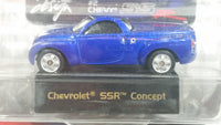 2001 Maisto Manufacturer Series Design GM Chevrolet SSR Concept Truck Blue Die Cast Toy Car Vehicle New in Package