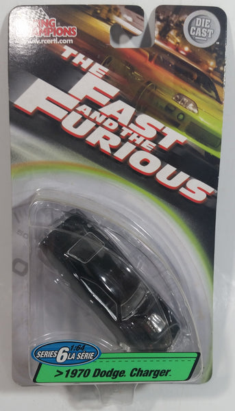 2003 Racing Champions Ertl The Fast And The Furious Series 6 1970 Dodge Charger Black 1/64 Scale Die Cast Toy Car Vehicle New in Package