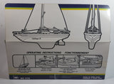 Vintage 1985 New Bright Battery Operated 12 1/2" Long Challenger II Sail Boat No. 1178 Toy Watercraft Vehicle New in Box