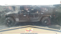 2000 Maisto Premiere Edition Hummer 4 Door Wagon Black 1/18 Scale Die Cast Toy Car Vehicle New in Box