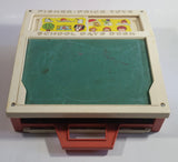 Vintage 1972 Fisher Price Toys 176 School Days Desk Magnetic Chalkboard Toy