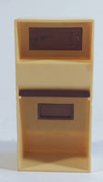 Vintage 1970s Arco Miss Merry's Brown Beige Plastic Doll Toys Kitchen Stove Microwave Unit - Made in Hong Kong