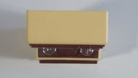 Vintage 1970s Arco Miss Merry's Brown Beige Plastic Doll Toys Kitchen Stove Microwave Unit - Made in Hong Kong