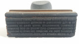 Antique 1905 Patent Cast Iron Double Level Carousel Rubber Stamp Holder with 12 Rubber Stamps