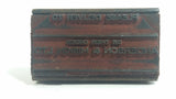 Antique 1905 Patent Cast Iron Double Level Carousel Rubber Stamp Holder with 12 Rubber Stamps
