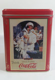 2003 Coca Cola Coke Soda Pop "The Drink of All of The Year" Red 5 1/2" Tall Tin Metal Container