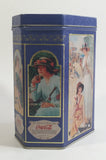 1994 Coca Cola Coke Soda Pop "The Drink of All of The Year" Blue 6" Tall Tin Metal Container