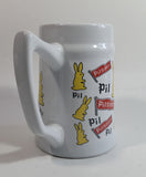 Pilsner Beer Bunny Rabbit Themed 5 1/2" Tall Stein Mug Breweriana Collectible Drinkware