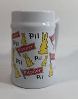 Pilsner Beer Bunny Rabbit Themed 5 1/2" Tall Stein Mug Breweriana Collectible Drinkware