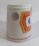 Vintage Molson Export Ale Beer 4 1/2" Tall Ceramic Stein Mug Breweriana Drinking Collectible