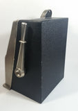 Vintage Nevada Las Vegas "Entertainment Capital of the World" 11" Tall Metal Coin Bank 4 Wheel