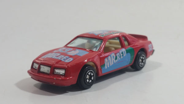 1980s Yatming Ford Thunderbird #33 Mr. Red No. 1033 Die Cast Toy Car Vehicle