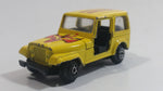 Vintage Jeep CJ-7 Yellow Die Cast Toy Car Vehicle with Opening Doors