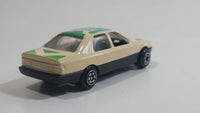 Yatming No. 815 Ford Sierra Sapphire #15 Cream White with Blue Green Die Cast Toy Car Vehicle