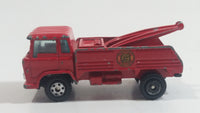 Yatming Wrecker Salvage Tow Truck Red Fire Department Die Cast Toy Car Wrecking Towing Vehicle