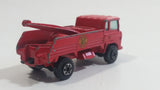 Yatming Wrecker Salvage Tow Truck Red Fire Department Die Cast Toy Car Wrecking Towing Vehicle