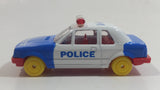 Maisto Ford Escort 1.6i White and Blue Police Die Cast Toy Car Emergency Rescue Vehicle