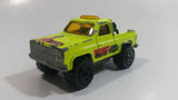 Majorette No. 291 & No. 228 Depanneuse Truck 4WD Fluorescent Yellow Die Cast Toy Car Vehicle