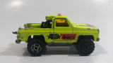 Majorette No. 291 & No. 228 Depanneuse Truck 4WD Fluorescent Yellow Die Cast Toy Car Vehicle