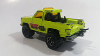 Majorette No. 291 & No. 228 Depanneuse Truck 4WD Fluorescent Yellow Die Cast Toy Car Vehicle