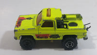 Majorette No. 291 & No. 228 Depanneuse Truck 4WD Fluorescent Yellow Die Cast Toy Car Vehicle