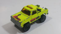 Majorette No. 291 & No. 228 Depanneuse Truck 4WD Fluorescent Yellow Die Cast Toy Car Vehicle