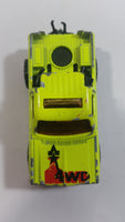 Majorette No. 291 & No. 228 Depanneuse Truck 4WD Fluorescent Yellow Die Cast Toy Car Vehicle