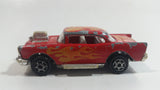 Majorette No. 223 Chevy 57 Red with Flames Die Cast Toy Car Vehicle