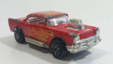 Majorette No. 223 Chevy 57 Red with Flames Die Cast Toy Car Vehicle