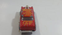 Majorette No. 223 Chevy 57 Red with Flames Die Cast Toy Car Vehicle