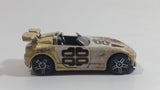 2003 Hot Wheels Tech Tuners Tantrum Metalflake Gold Die Cast Toy Car Vehicle