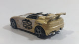 2003 Hot Wheels Tech Tuners Tantrum Metalflake Gold Die Cast Toy Car Vehicle