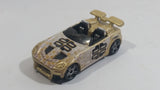 2003 Hot Wheels Tech Tuners Tantrum Metalflake Gold Die Cast Toy Car Vehicle