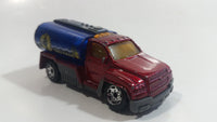 2002 Matchbox Rescue Rookies H2O Patrol Tanker Truck Dark Red and Blue Die Cast Toy Car Firefighting Vehicle