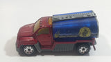 2002 Matchbox Rescue Rookies H2O Patrol Tanker Truck Dark Red and Blue Die Cast Toy Car Firefighting Vehicle