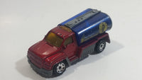 2002 Matchbox Rescue Rookies H2O Patrol Tanker Truck Dark Red and Blue Die Cast Toy Car Firefighting Vehicle