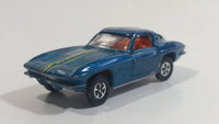 Road-Master Flyers Super Cars Gran Turismo Teal Blue 1/58 Scale Die Cast Toy Car Vehicle with Opening Doors and Hood Lone Star Corvette