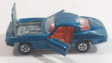 Road-Master Flyers Super Cars Gran Turismo Teal Blue 1/58 Scale Die Cast Toy Car Vehicle with Opening Doors and Hood Lone Star Corvette