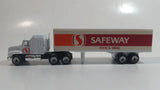 1997 Matchbox Mack CH600 Semi Tractor with Articulated Trailer Safeway Food & Drug 1:97 Scale White Die Cast Toy Car Vehicle with Opening Rear Doors