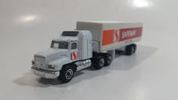 1997 Matchbox Mack CH600 Semi Tractor with Articulated Trailer Safeway Food & Drug 1:97 Scale White Die Cast Toy Car Vehicle with Opening Rear Doors